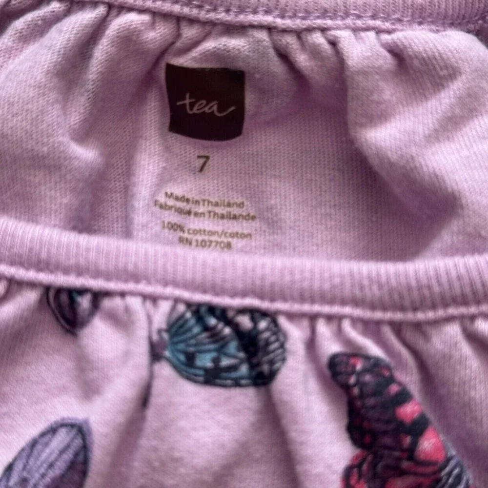 Tea Collection Purple Butterfly‎ Dress Size 7
